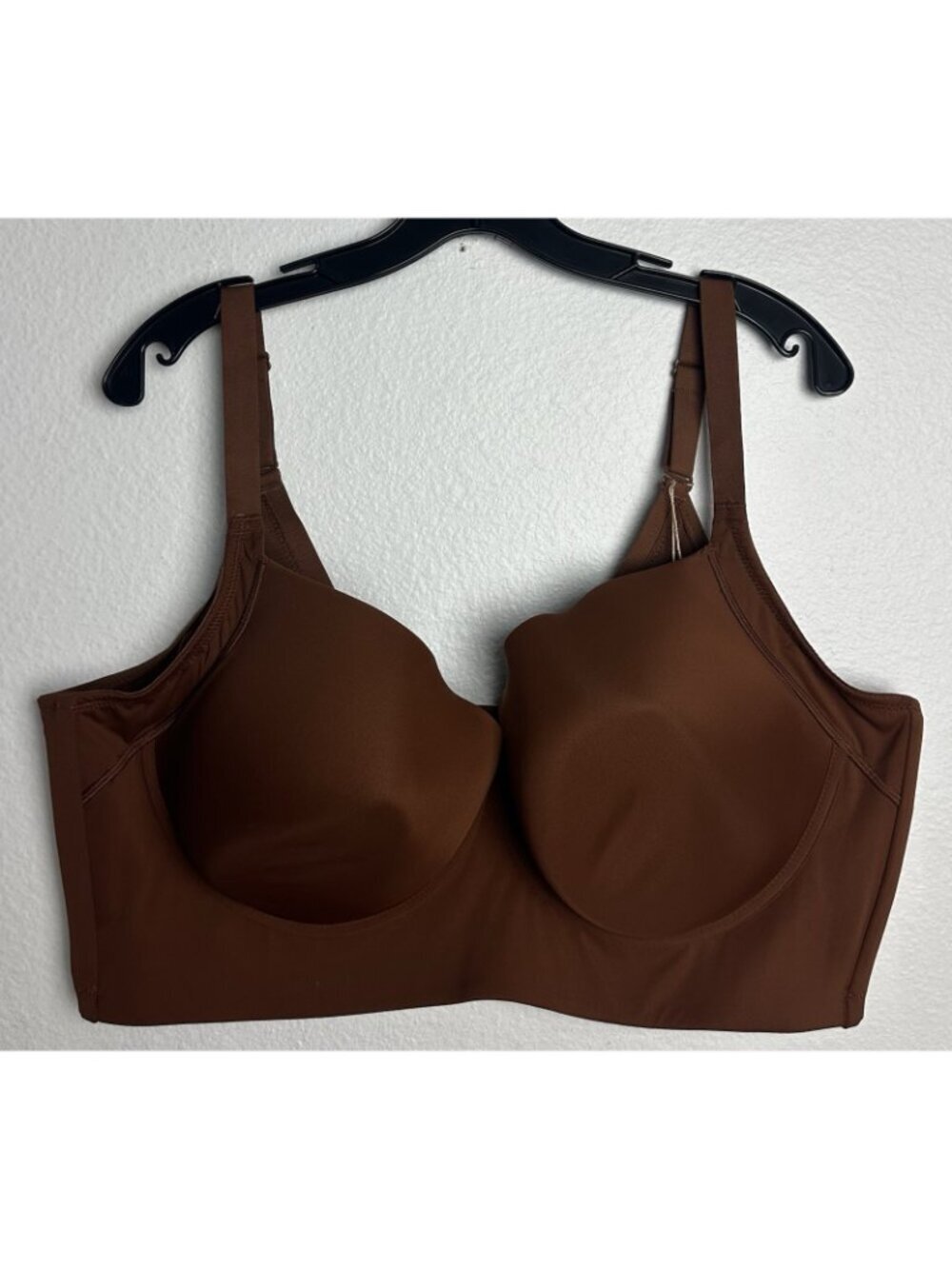 Shapellx Bare Essentials™AirSlim 48DD Brown Back Smoothing Underwire Push-Up Bra - Picture 2 of 12